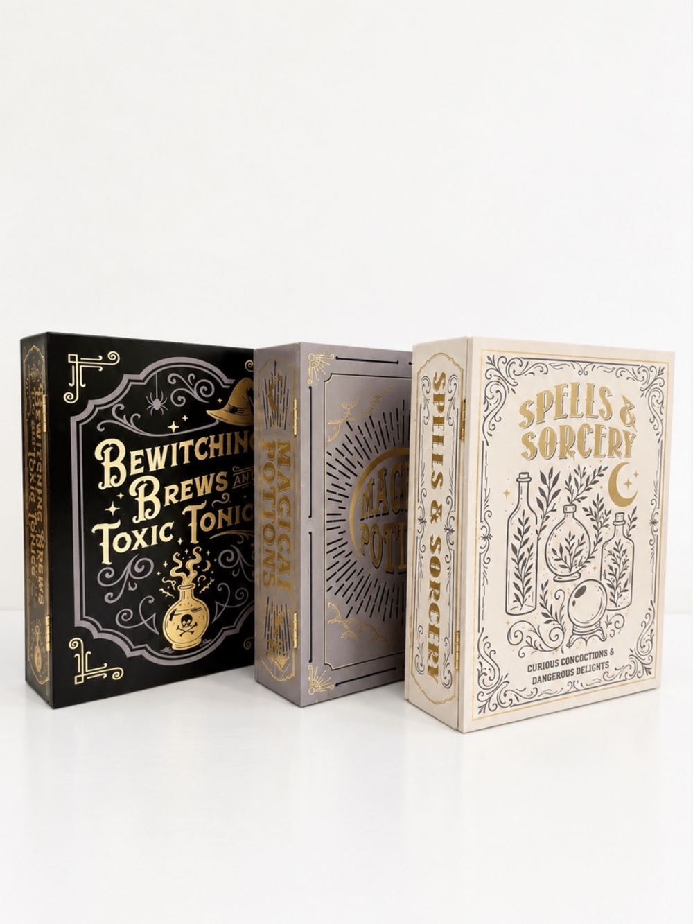 Target Magical Potions Wood Storage Books Set of 3
